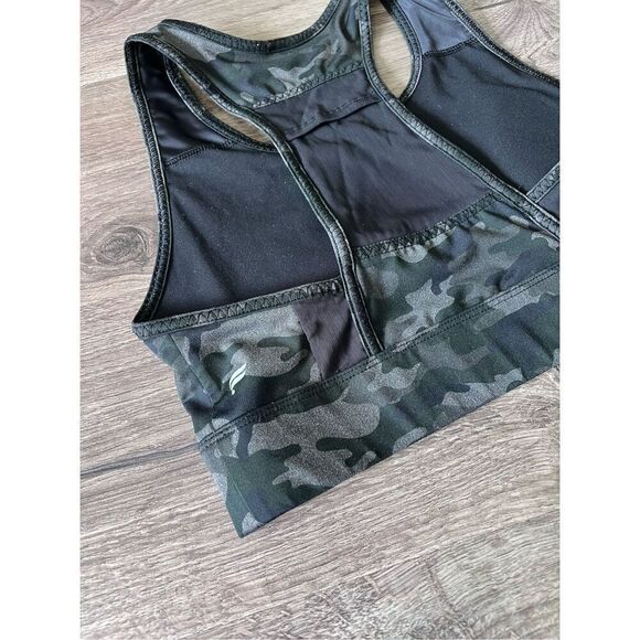 Fabletics On The Go Medium Impact Sports Bra Camo Size Medium Women's - Picture 5 of 5